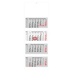Geiger-Notes 4-Monats-Recycling-Wandkalender Profil 2027, green+blue, inkl. Druck