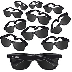 Werbe-Sparset Sonnenbrille Sunshine, 60-tlg., inkl. Druck, Schwarz