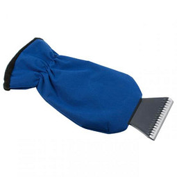 Eiskratzer mit Handschuh, blau