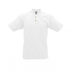 JAMES & NICHOLSON Unisex Poloshirt, weiß, L