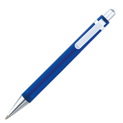 LANCE® Kugelschreiber Quebec, blaue Mine, blau/frosted