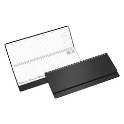 Geiger-Notes Schreibtisch-Querkalender Ideal 2027, schwarz