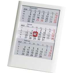 2-Jahres-Tischkalender 2027/2028, weiß