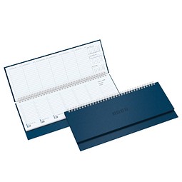 Schreibtisch-Querkalender TivoliSoft 2027, blau