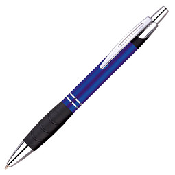 Metall-Kugelschreiber Evergreen, blaue Mine, blau