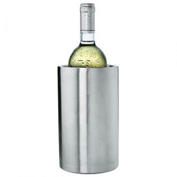 Edelstahl-Flaschenkühler, silber
