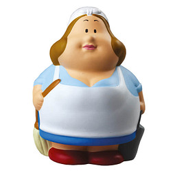 Herr Bert® Anti-Stress-Figuren Putzfee Berta, weiß/blau