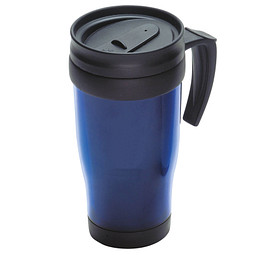 Thermobecher Hot  Cold, 400 ml, blau/transparent