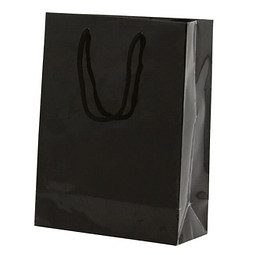 Papiertasche Paper, Groß, Schwarz