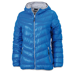 JAMES & NICHOLSON Damen Daunenjacke, blau/silber, L