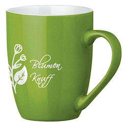 Tasse Gloria, 370 ml, grün/weiß