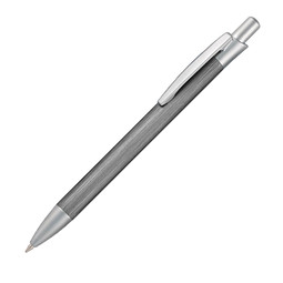 PENKO® Metall-Kugelschreiber Brushed, blaue Mine, titan