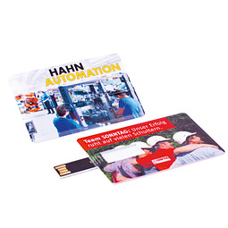 USB-Stick Classic-Card, 4 GB, weiß