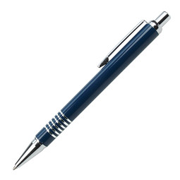 PENKO® Metall-Kugelschreiber Regensburg, blaue Mine, dunkelblau
