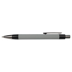 PENKO® Metall-Kugelschreiber Serio, blaue Mine, grau