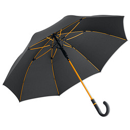 FARE® Automatik-Stockschirm Windproof, schwarz-orange