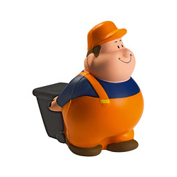 Herr Bert® Anti-Stress-Figuren Müllmann Bert, orange