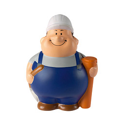 Herr Bert® Anti-Stress-Figuren Tiefbauer Bert, blau