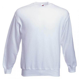 FRUIT OF THE LOOM® Unisex Sweatshirt Set-In, weiß, M