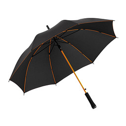 FARE® Automatik-Stockschirm Colorline, schwarz/orange