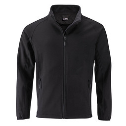 JAMES & NICHOLSON Herren Softshell-Jacke Promo, schwarz, L