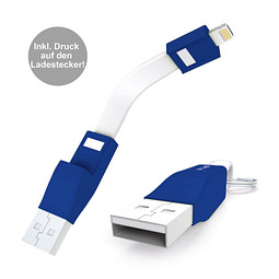 Ladekabel 2in1 ZWEINS® PLUS, Yacht Club (Pantone 286 C)