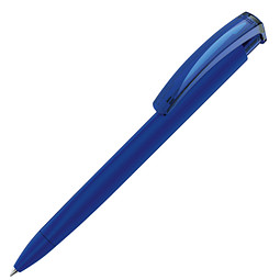uma® Druckkugelschreiber Trinity Gum, ohne Metallspitze, blaue Mine, blau