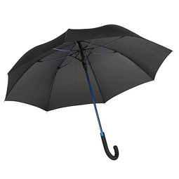 Automatik-Stockschirm Shelter, schwarz/blau