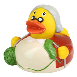 Schnabels® Bade-Ente Oma, gelb/rot