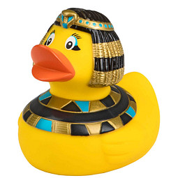 Schnabels® Bade-Ente Kleopatra, gelb/schwarz