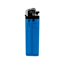 Feuerzeug Burn, blau-transparent