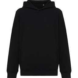 Iqoniq Yengo KidsHoodie mit Seitentaschen, schwarz, 1112