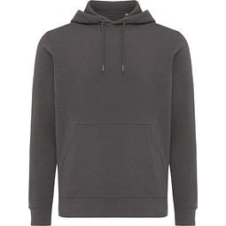 Iqoniq Rila Lightweight Hoodie aus recycelter Baumwolle, anthrazit, XXS