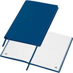 A5 Notizbuch aus Soft PU HENRI, dunkelblau