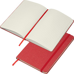 Notizbuch mit Kartonumschlag, DIN A5, rot