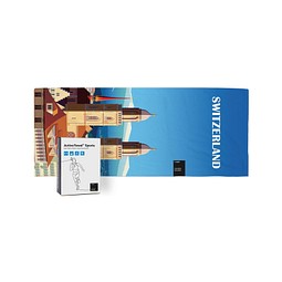 ActiveTowel® Sports 100x40 cm, weiss / individuell