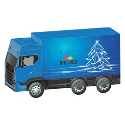 Adventskalender LKW, Lindt Schokotäfelchen, LED Tanne