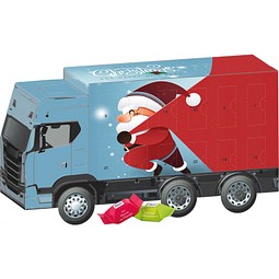 Adventskalender LKW, Ritter SPORT Schokowürfel, Little Santa