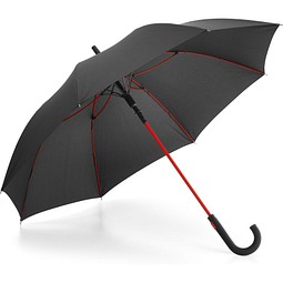 ALBERTA. Polyesterschirm mit automatischer Öffnung, Rot
