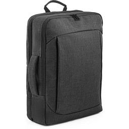ALEXANDRIA. 2-in-1-Rucksack für 15.6"-Laptop aus 600D Polyester, Dunkelgrau