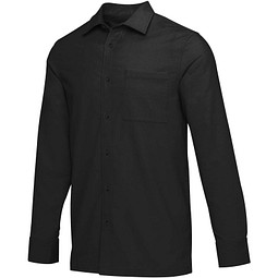 Alum 252 g/m² Hemd aus Cord Unisex, schwarz, L