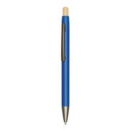 Aluminium-Kugelschreiber BAMBOO PUSHER,blau