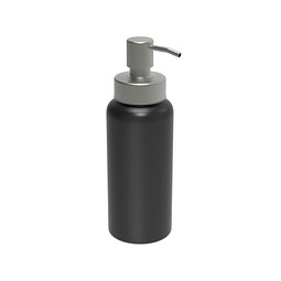 Aluminiumseifenspender Superior, schwarz/silber