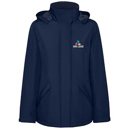 America wattierter Parka für Damen, Navy Blue, L