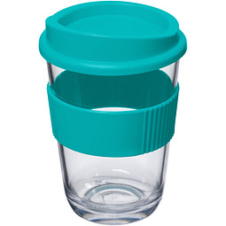 Americano Cortado Kaffeebecher mit Schutzring, 300 ml, türkis
