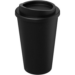 Americano® recycelter isolierter Becher, 350 ml, schwarz