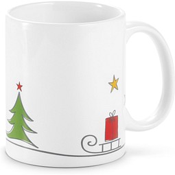 ANCELLE. Weihnachtliche Tasse, Gemischt