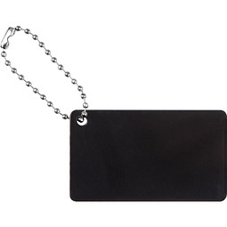 Anhänger aus Metall mit Kettchen, schwarz