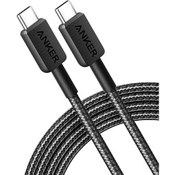 Anker USB-C to USB-C Kabel - 1.8 Meter, 60W, grau, schwarz