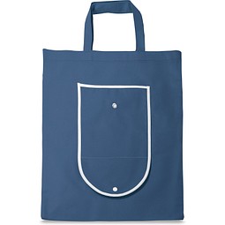 ARLON. Faltbare Einkaufstasche aus Non-woven (80 g/m²), Blau